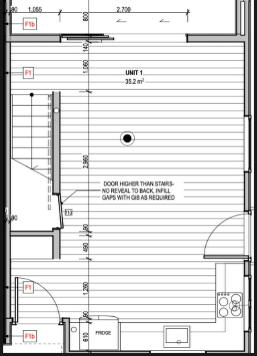 Unit 1 ground floor plan